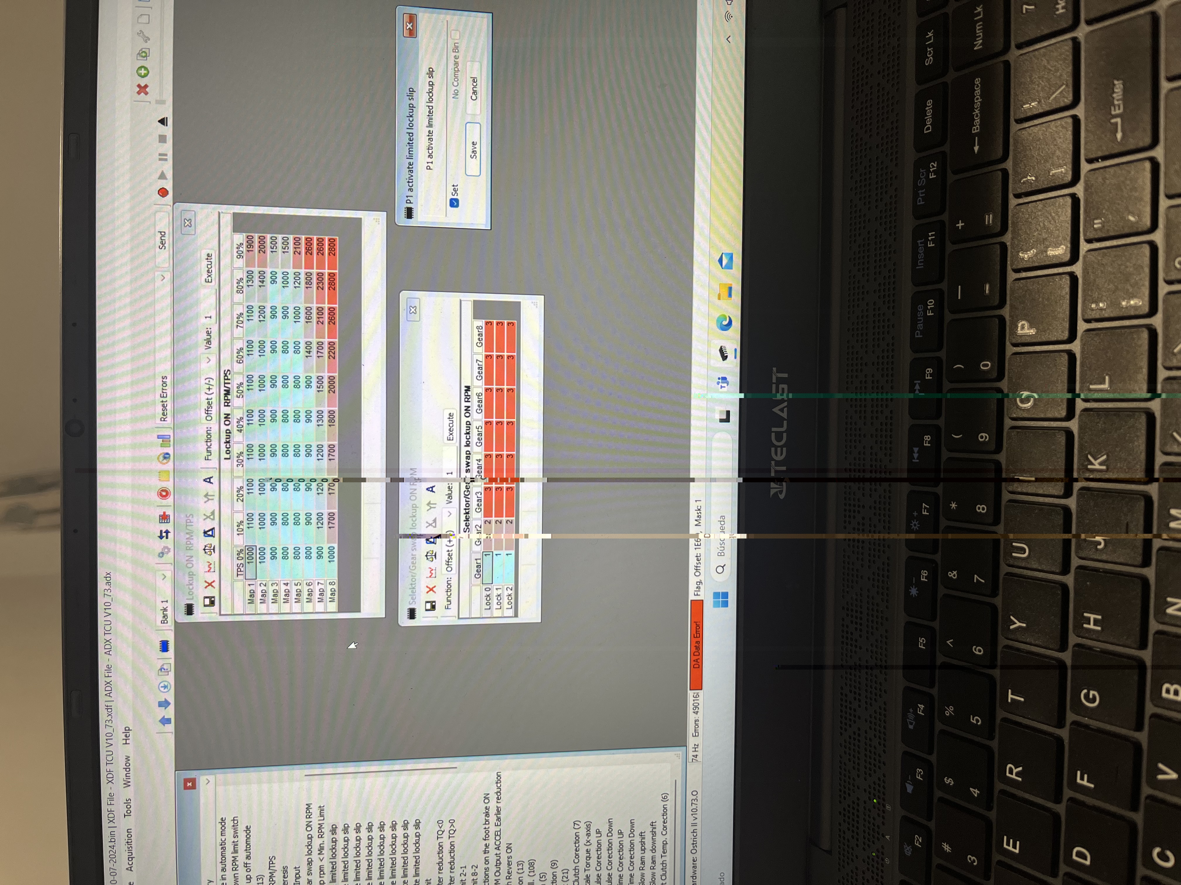This is how I have the lock table configured